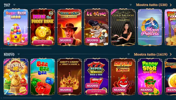 BetAlice Italia giochi